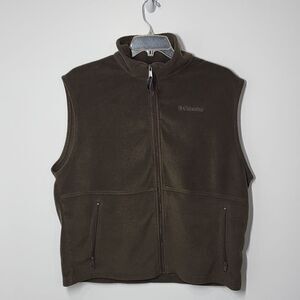 Columbia Men's Brown Fleece Vest
